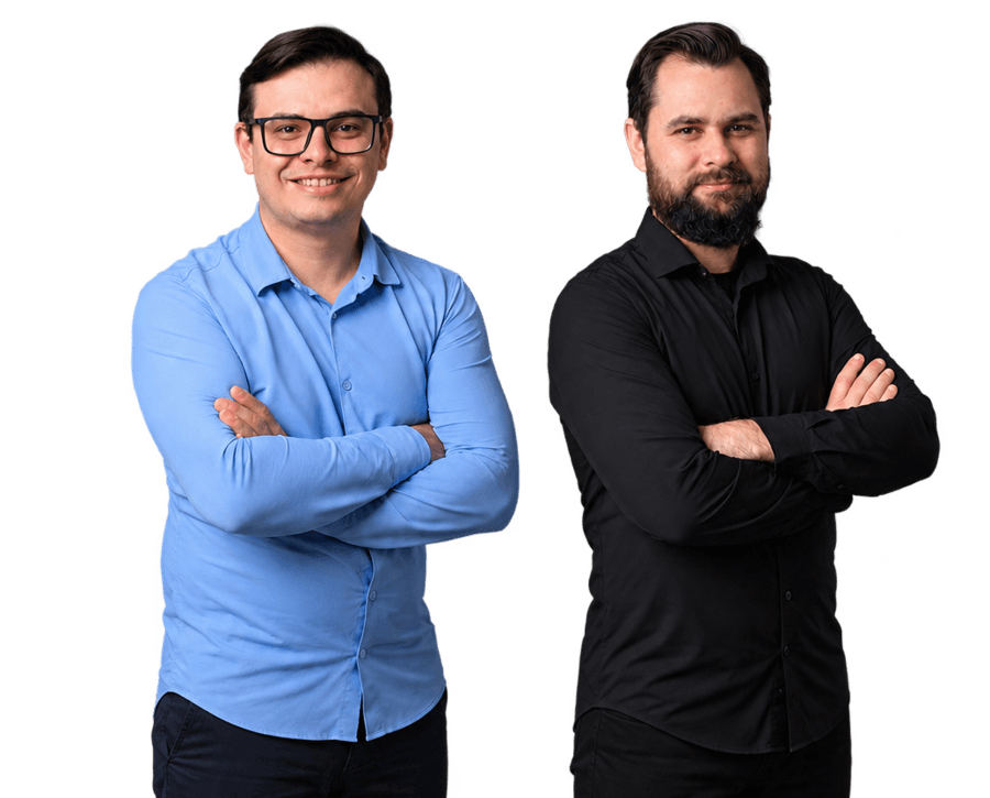 Adriel e Douglas, sócios da Evolutivo